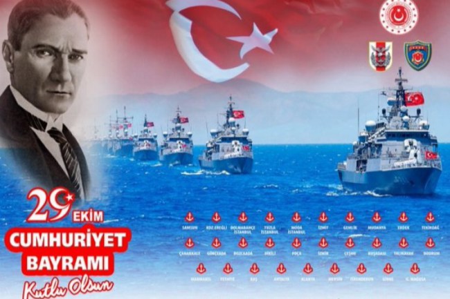 Deniz Kuvvetleri Komutanlığı, 29 gemiyle 29 limanda bayrak töreni yapacak