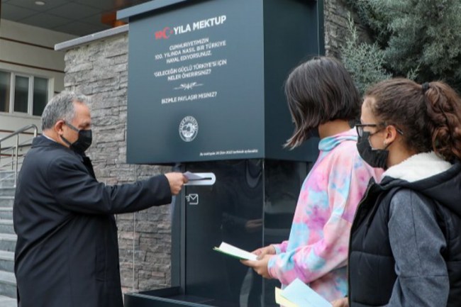 100'üncü yıla ilk mektup Başkan Mustafa Yalçın'dan