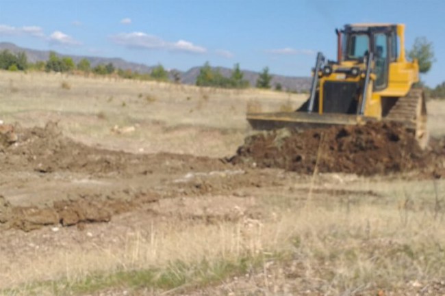 Manisa Demirci'de HİS göleti genişletiliyor