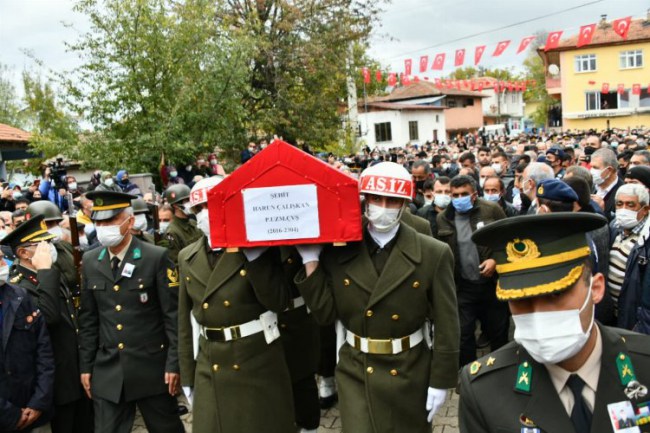 Pençe Yıldırım şehidi Samsun Havza'da toprağa verildi