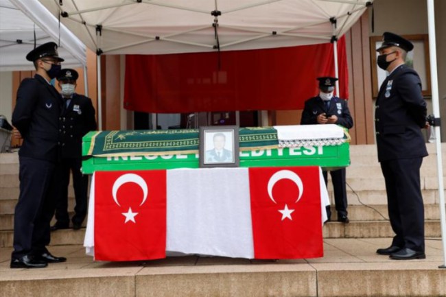Bursa İnegöl'de vefat eden Zabıta Komiseri için tören yapıldı