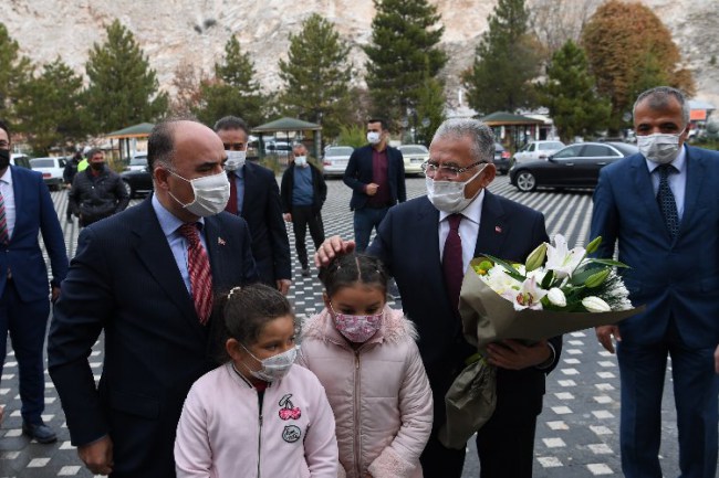 Kayseri protokolünden Akkışla ziyareti