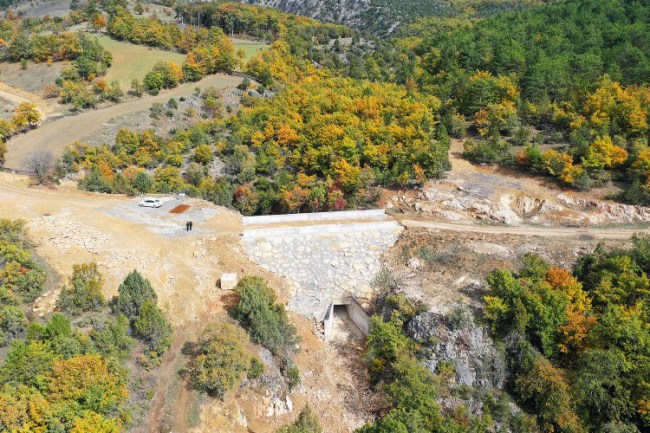 Sakarya'da Taraklı menfezi yeniden inşa edildi