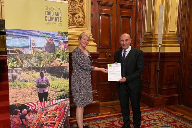 Başkan Soyer, Glasgow Meclisi'nde İzmir'in tarımını anlattı