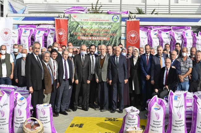 Yalova'da 110 çiftçiye 40 ton sertifikalı tohum