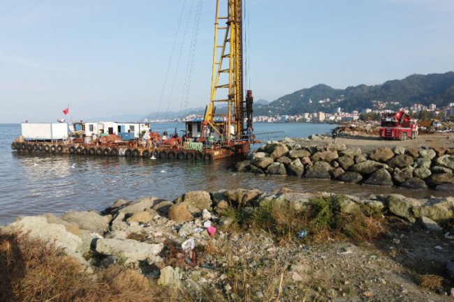 Rize'de Millet Bahçesi projesinde anroşman çalışması başladı