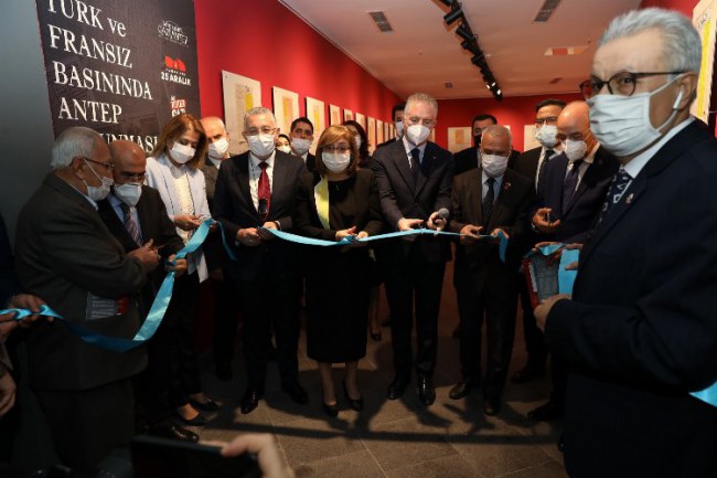 Gaziantep'te "Türk ve Fransız Basınında Antep Savunması Sergisi" açıldı