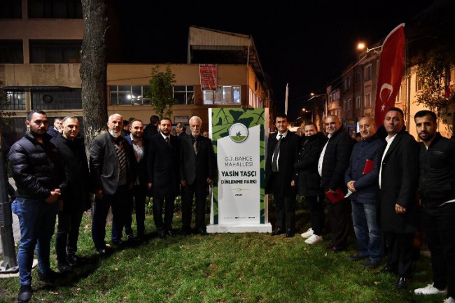 Bursa Osmangazi'de dinlenme parkının açılışı yapıldı