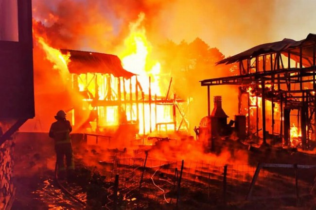 Bursa İnegöl'de yayla evinde yangın