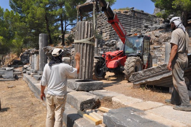 Priene'de 2021 için arkeolojik çalışmalar tamamlandı
