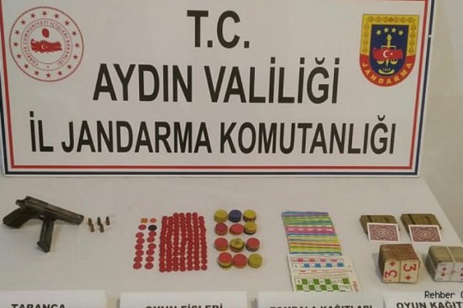 Didim Akköy'deki kahvehaneye kumar baskını