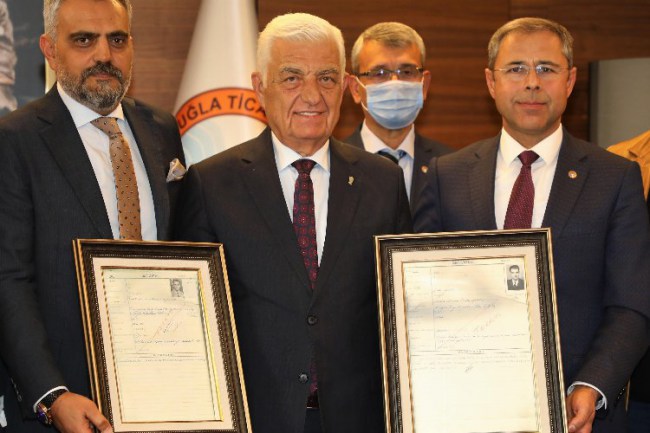 Muğla Ticaret ve Sanayi Odasından, Başkan Gürün'e hediye