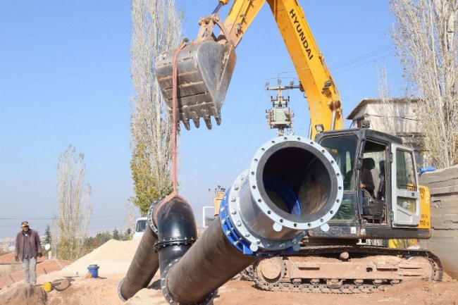 Aksaray'da altyapı çalışmaları devam ediyor