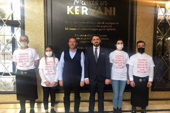 Kervan'dan kadına şiddete 'Hayır'