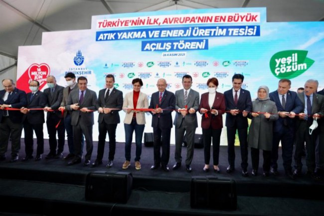 Avrupa'nın en büyük ‘Atık Yakma ve Enerji Üretim Tesisi'ne Millet İttifakı açılışı