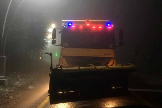 Kocaeli Kartepe'de kar nöbeti başladı