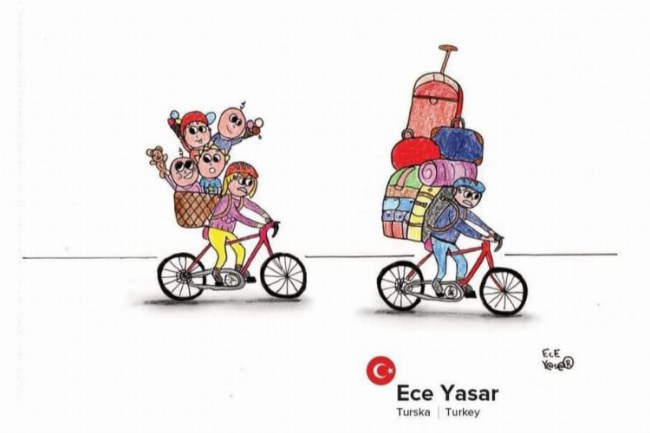 Nilüfer'in genç karikatüristlerine Hırvatistan'dan ödül