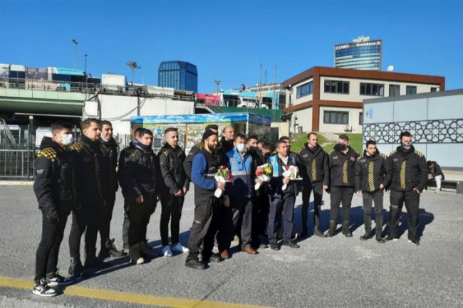 Moto kuryelerden İETT'ye ziyaret