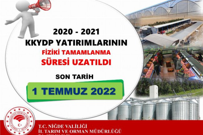 Niğde'de destek programının süresi uzatıldı