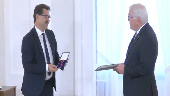 Gökçebeyli Turgay Tahtabaş Almanya devlet liyakat nişanına layık görüldü