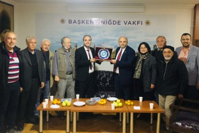 Başkent Niğde Vakfı Rektör Uslu'yu ağırladı
