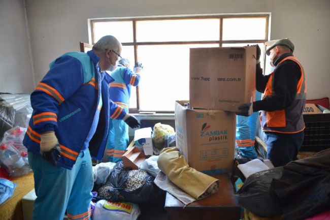 Bursa Yıldırım'da savcılık kararıyla ev temizliği