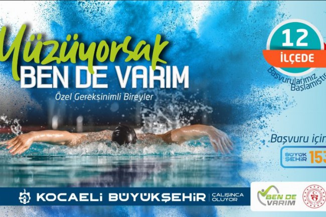Kocaeli'nde ‘'Yüzüyorsak Bende Varım'' projesi başlıyor