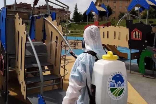 Sakarya'da dezenfekte sürüyor