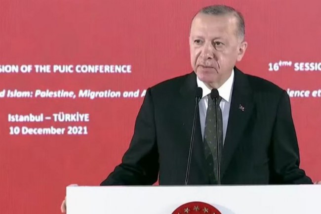 Erdoğan: "Filistin'de kan, gözyaşı ve zulüm görmek istemiyoruz"