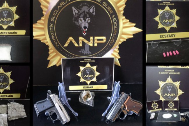 Adıyaman'da narkotik operasyonu