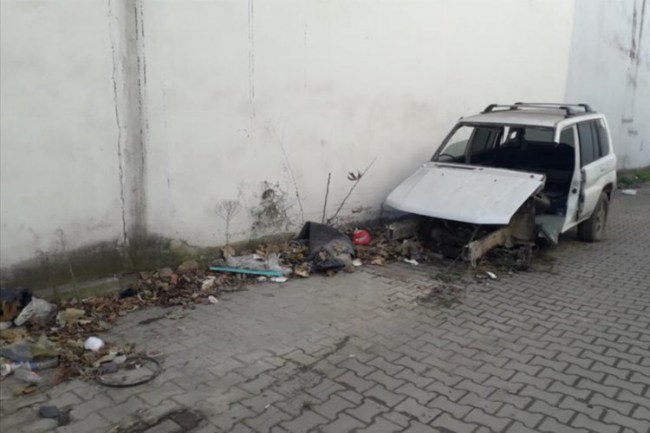 Bursa İnegöl'de hurda araçlar toplandı