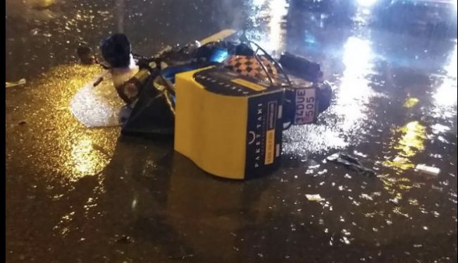 Kdz.Ereğli’deki motorsiklet kazası anı kamerada