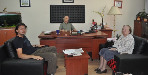 Haberal'ın hocası Çubukçu, Yeni Ufuk'u ziyaret etti