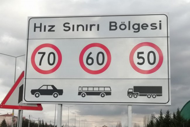 Malatya'da hız sınırı değişti