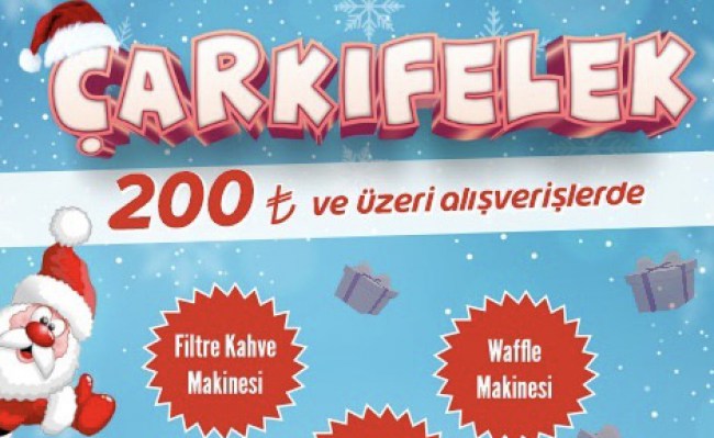 Çarkıfelek dönüyor, Ereylin AVM hediye dağıtıyor