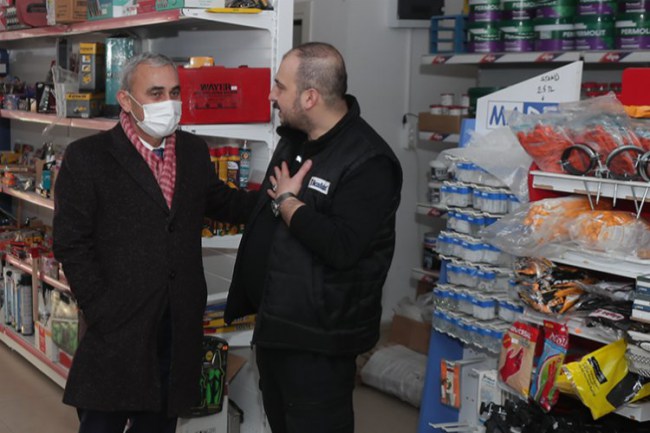 Kütahya'da esnaf ziyareti