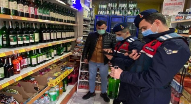 Zonguldak İl Jandarma komutanlığından sahte alkol denetimi