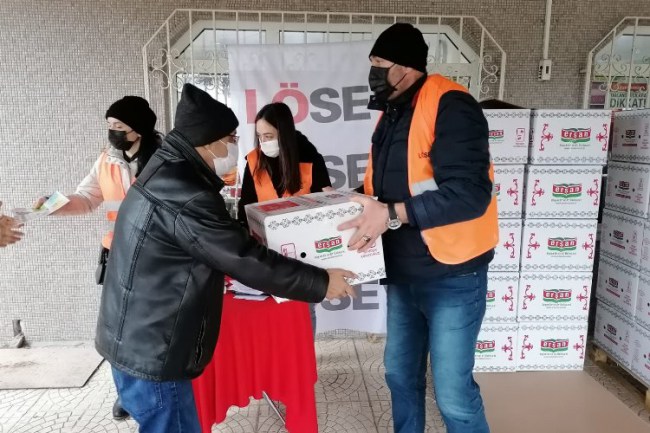 LÖSEV, Güney Marmara'da et dağıtımına devam ediyor