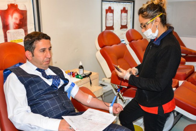 Malatya'da MASKİ'den Kızılay'a kan desteği