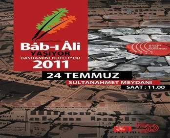 Usta Kalemler Bab-ı Ali'ye çıkartma yapıyor..