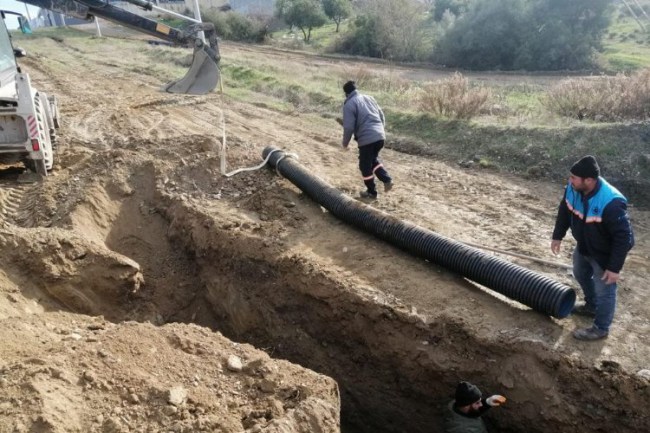 Manisa Ergenekon Mahallesine altyapı çalışması