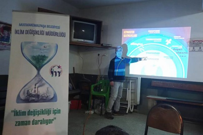 Bursa Mustafakemalpaşa'da 'iklim değişikliği ile mücadele' eğitimi