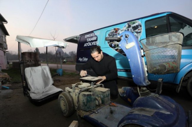 Bursa İnegöl'de 1 yılda 178 engelli araç tamir edildi