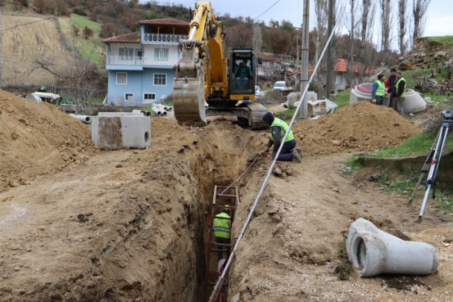 Manisa Selendi ilçesinde altyapı çalışması