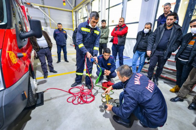 Malatya'da 35 kişilik arama kurtarma ekibi
