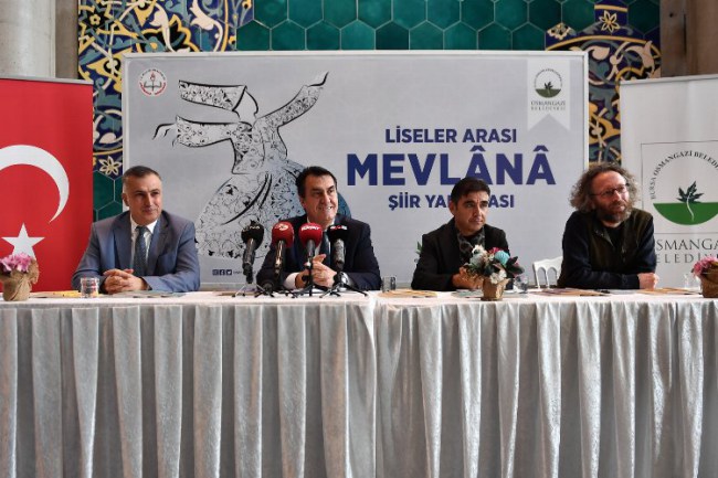 Bursa Osmangazi'de Mevlana Şiir Yarışması'nda kazananlar belli oldu