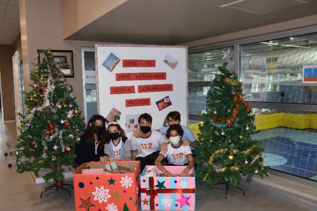 İTÜ Geliştirme Vakfı Okullarından kütüphane hediyesi