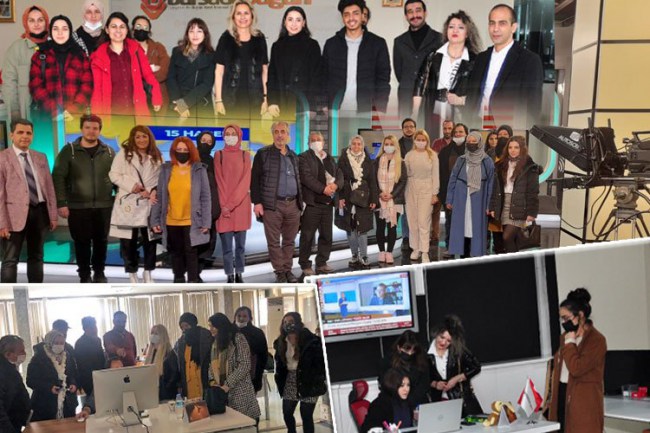 Bursa'da gazeteci adayları medya ziyaretlerinde