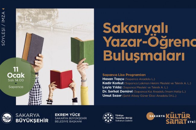 Sakaryalı yazarlar Sapanca'da öğrencilerle buluşacak