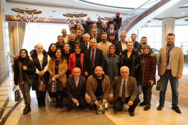 Rize'de gazeteciler kahvaltıda buluştu